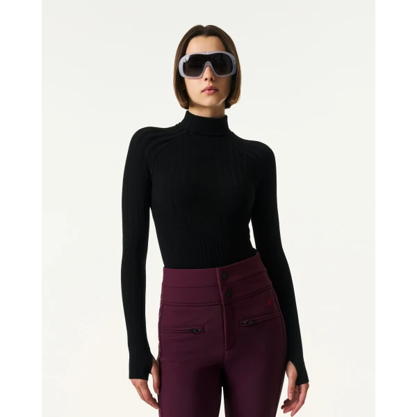 Perfect Moment Seamless Bodysuit in Black, view 3 | Bodysuit | Luxury Shoes 