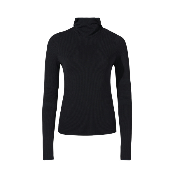 Perfect Moment Seamless Hooded Base Layer Top in Black | Long Sleeve | Luxury Shoes 