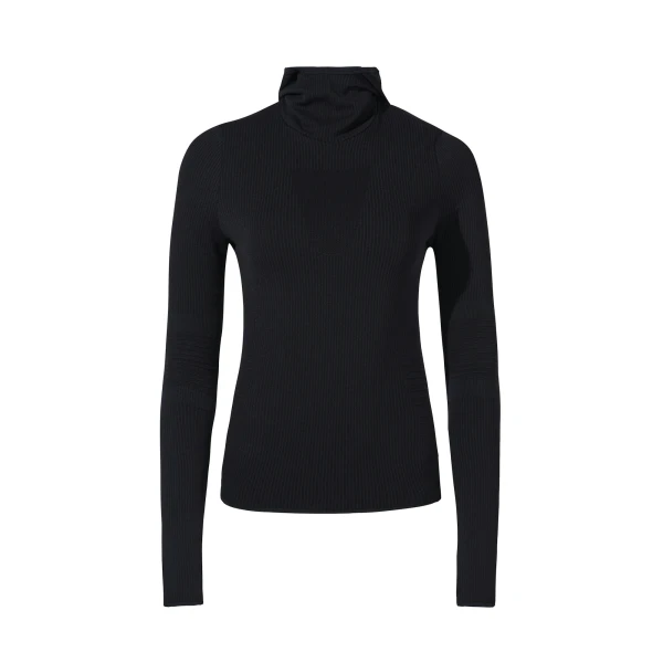 Perfect Moment Seamless Hooded Base Layer Top in Black | Long Sleeve | Luxury Shoes 