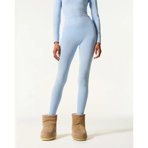 Perfect Moment Seamless Thermal Legging in Bluebird Blue, view 3 | Leggings | Luxury Shoes 