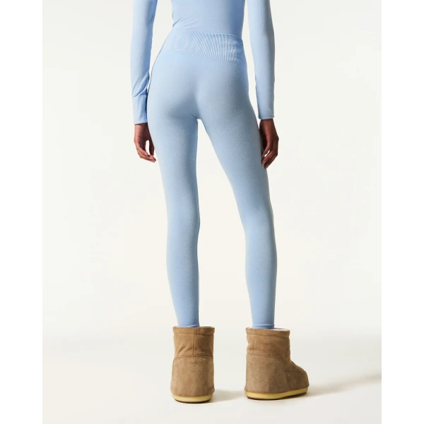 Perfect Moment Seamless Thermal Legging in Bluebird Blue, view 4 | Leggings | Luxury Shoes 