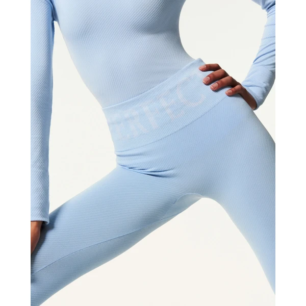Perfect Moment Seamless Thermal Legging in Bluebird Blue, view 5 | Leggings | Luxury Shoes 