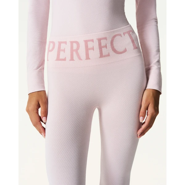 Perfect Moment Seamless Thermal Legging in Oyster Pink, view 4 | Leggings | Luxury Shoes 