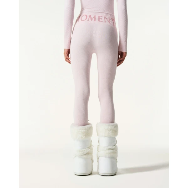 Perfect Moment Seamless Thermal Legging in Oyster Pink, view 5 | Leggings | Luxury Shoes 