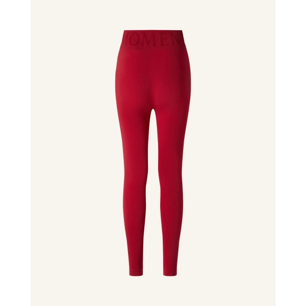 Perfect Moment Seamless Thermal Legging in Red, view 6 | Leggings | Luxury Shoes 