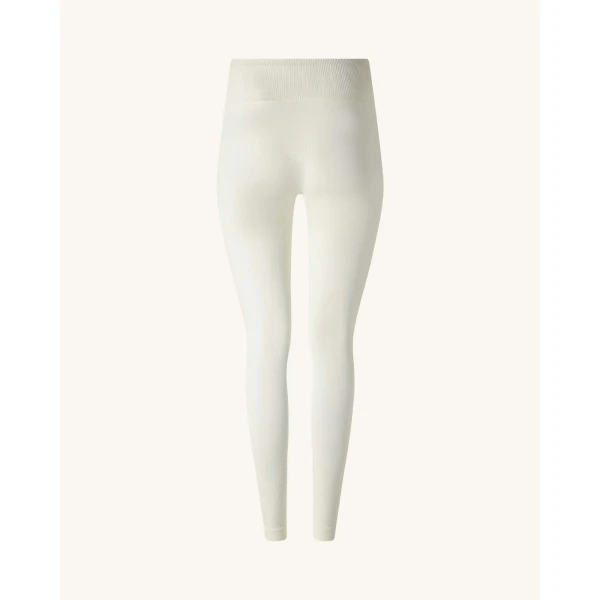 Perfect Moment Seamless Thermal Legging in Snow White, view 6 | Leggings | Luxury Shoes 