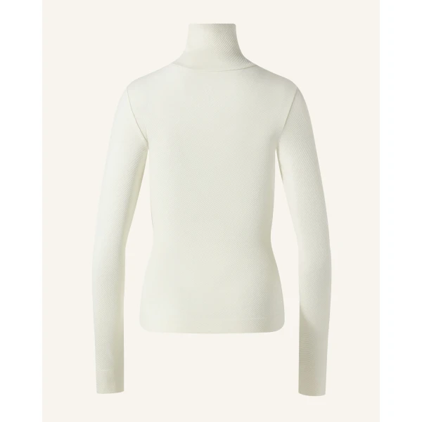 Perfect Moment Seamless Thermal Top in Snow White, view 6 | Long Sleeve | Luxury Shoes 