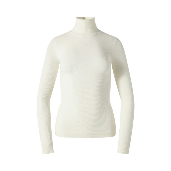 Perfect Moment Seamless Thermal Top in Snow White | Long Sleeve | Luxury Shoes 