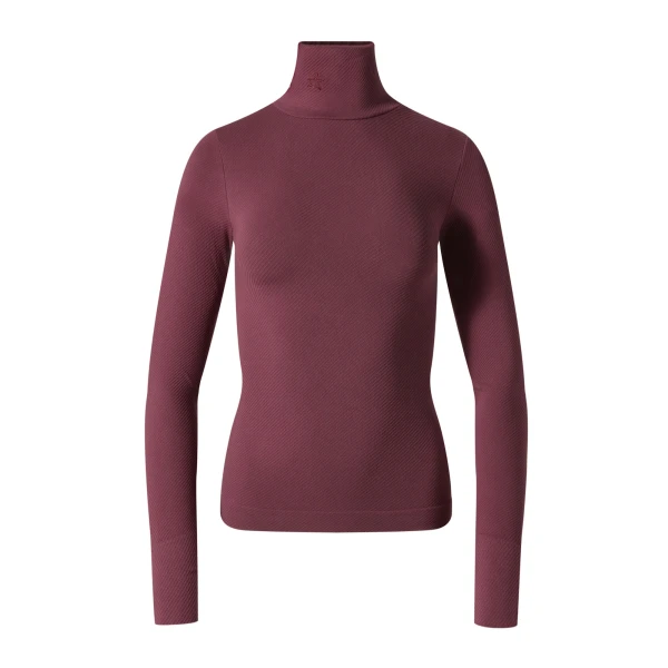 Perfect Moment Seamless Thermal Top in Wine | Long Sleeve | Luxury Shoes 