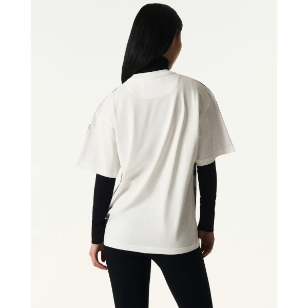 Perfect Moment Sloan Printed Tee in White, view 4 | T-shirts | Luxury Shoes 
