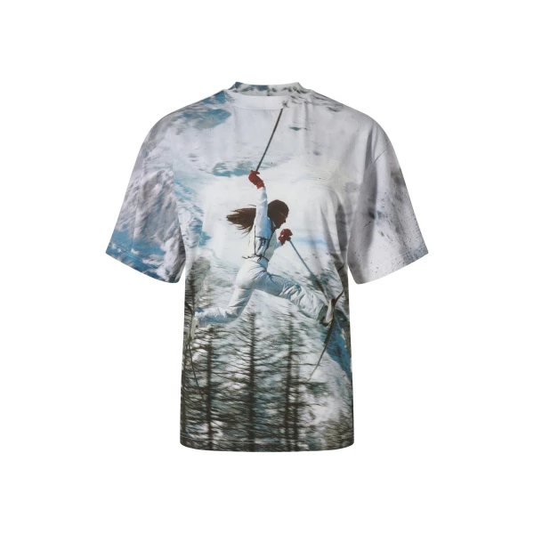 Perfect Moment Sloan Printed Tee in White | T-shirts | Luxury Shoes 