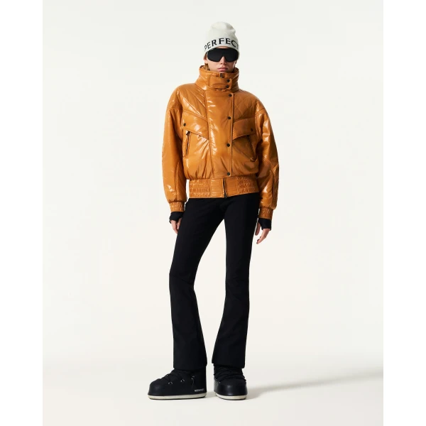 Perfect Moment Solaris Ski Jacket in Toffee, view 2 | Jackets | Luxury Shoes 