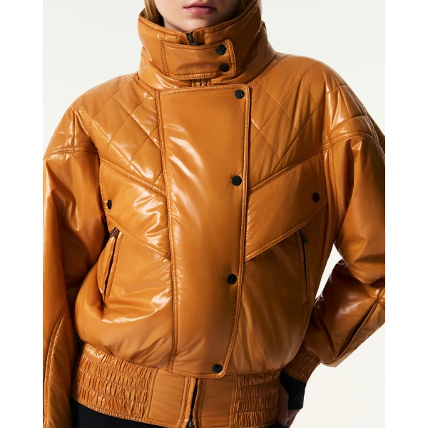 Perfect Moment Solaris Ski Jacket in Toffee, view 6 | Jackets | Luxury Shoes 