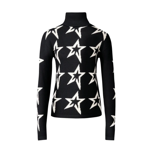 Perfect Moment Star Dust Merino Wool Sweater in Black | Sweaters | Luxury Shoes 