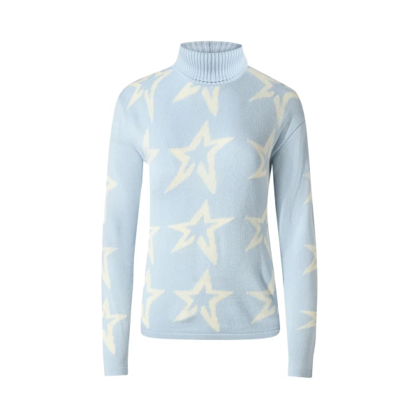 Perfect Moment Star Dust Merino Wool Sweater in Cloud Blue | Sweaters | Luxury Shoes 