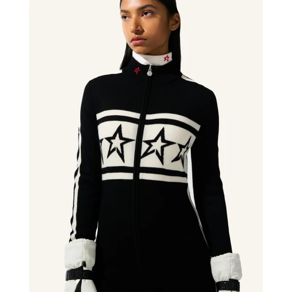 Perfect Moment Star Merino Wool Jumpsuit in Black, view 5 | Jumpsuit | Luxury Shoes 
