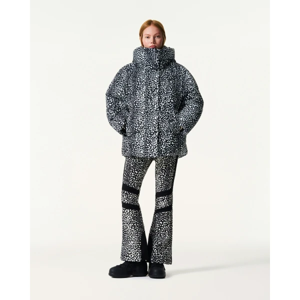 Perfect Moment Supernova Down Parka Jacket in Snow Leopard, view 2 | Jackets | Luxury Shoes 