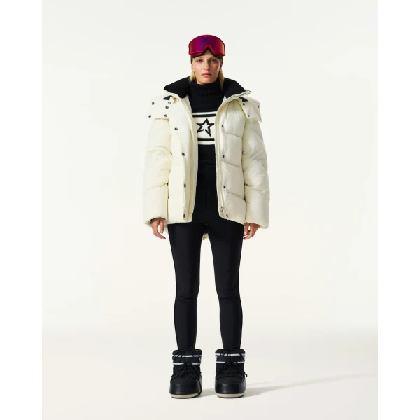 Perfect Moment Supernova Down Parka Jacket in Snow White, view 2 | Jackets | Luxury Shoes 