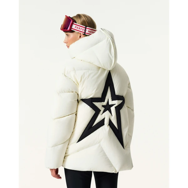 Perfect Moment Supernova Down Parka Jacket in Snow White, view 4 | Jackets | Luxury Shoes 