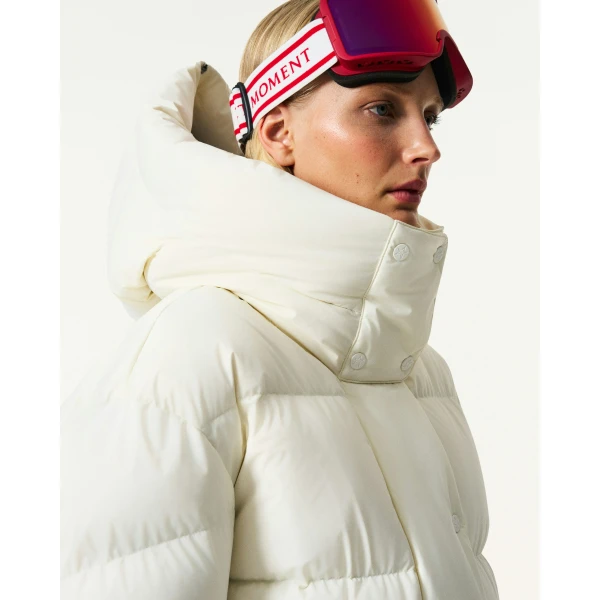Perfect Moment Supernova Down Parka Jacket in Snow White, view 6 | Jackets | Luxury Shoes 