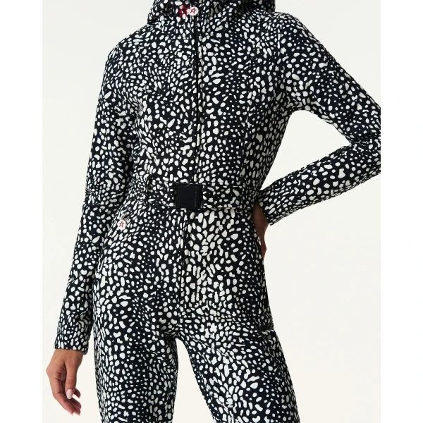 Perfect Moment Tignes Ski Suit in Snow Leopard, view 4 | Jumpsuit | Luxury Shoes 