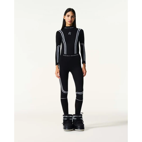 Perfect Moment UYN x Perfect Moment Ski Team Legging in Black, view 2 | Leggings | Luxury Shoes 