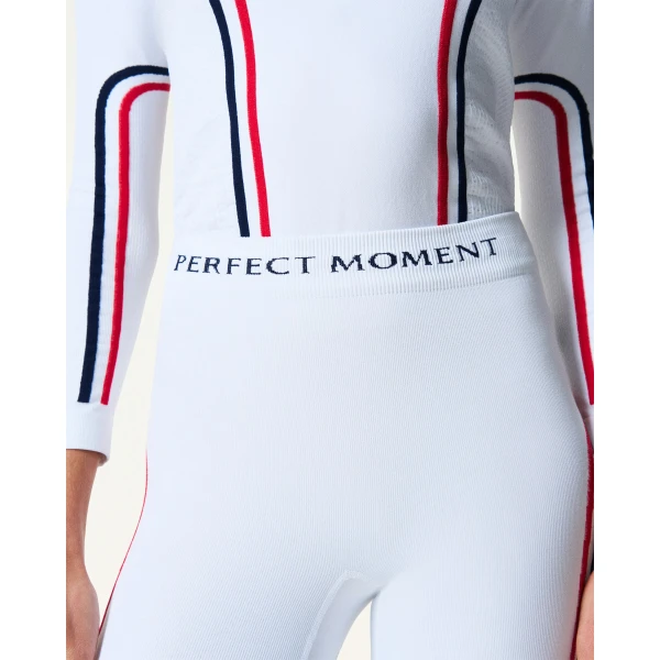 Perfect Moment UYN x Perfect Moment Ski Team Legging in White, view 6 | Leggings | Luxury Shoes 