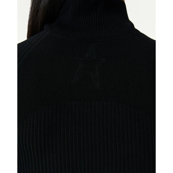 Perfect Moment Wool Blend Base Layer Bodysuit in Black, view 6 | Bodysuit | Luxury Shoes 