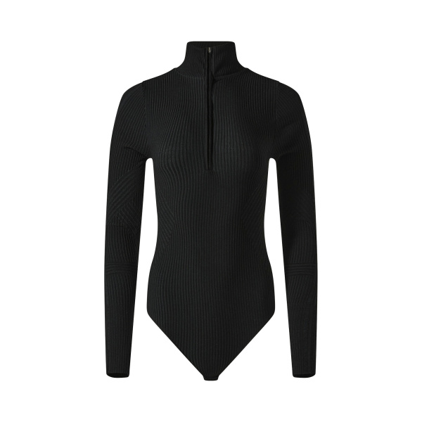 Perfect Moment Wool Blend Base Layer Bodysuit in Black | Bodysuit | Luxury Shoes 