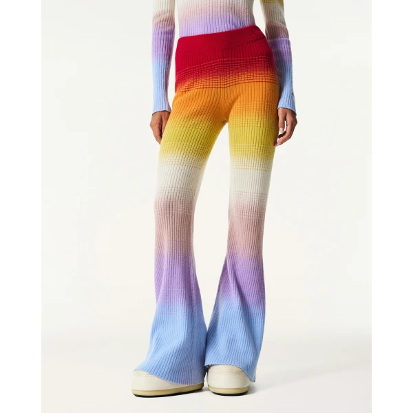 Perfect Moment Wool & Cashmere Rainbow Knit Pant in Rainbow, view 3 | Pants | Luxury Shoes 