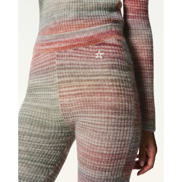 Perfect Moment Wool Pastel Knit Pant in Pastel Stripe, view 3 | Pants | Luxury Shoes 