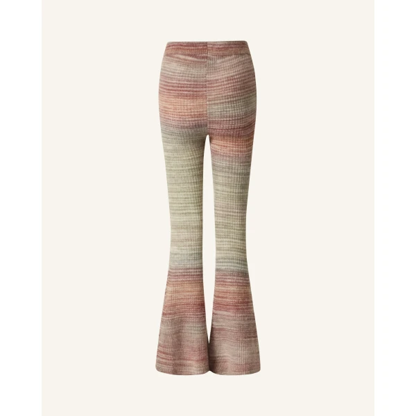 Perfect Moment Wool Pastel Knit Pant in Pastel Stripe, view 5 | Pants | Luxury Shoes 