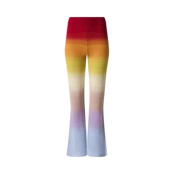 Perfect Moment Wool & Cashmere Rainbow Knit Pant in Rainbow | Pants | Luxury Shoes 