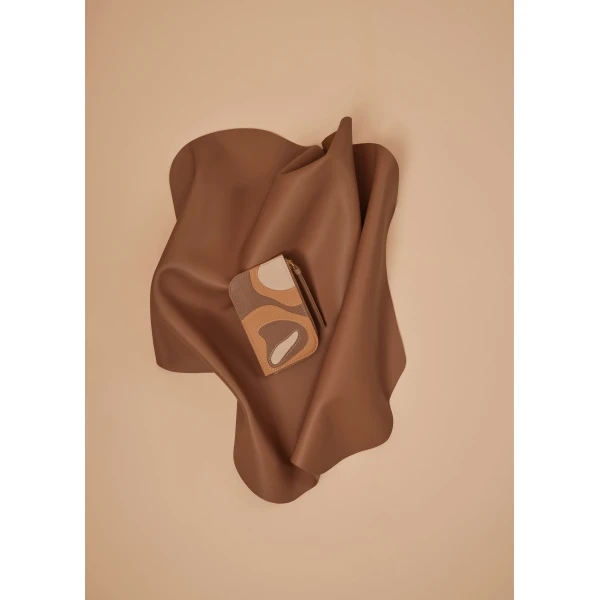 Polène Atla Card Holder in Trio Camel, view 4 | Wallets & Purses | Luxury Shoes 