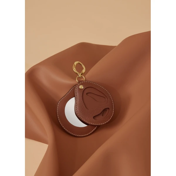 Polène Atla Mirror in Duo Cognac, view 2 | Accessories | Luxury Shoes 
