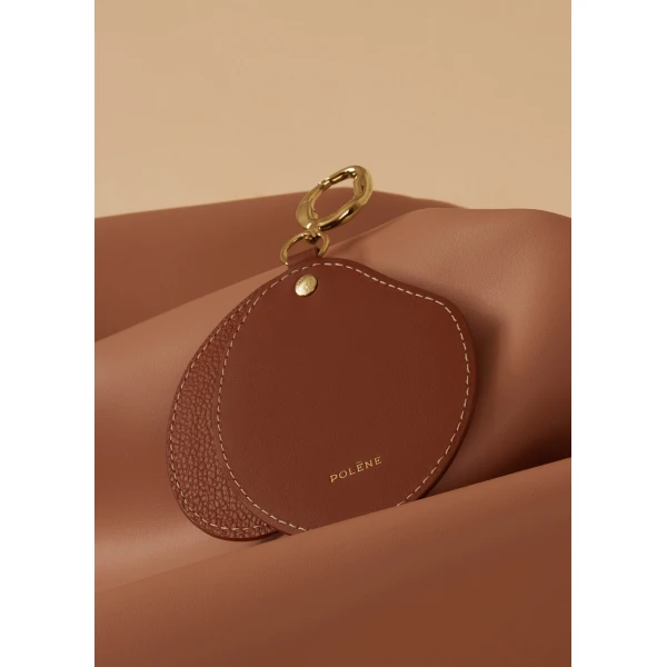 Polène Atla Mirror in Duo Cognac, view 3 | Accessories | Luxury Shoes 