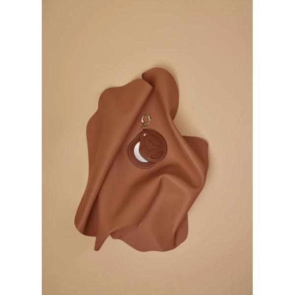 Polène Atla Mirror in Duo Cognac, view 4 | Accessories | Luxury Shoes 