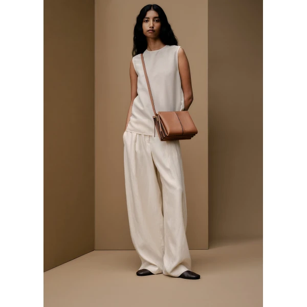 Polène Boky in Textured Camel Bag, view 6 | Shoulder & Crossbody Bags | Luxury Shoes 