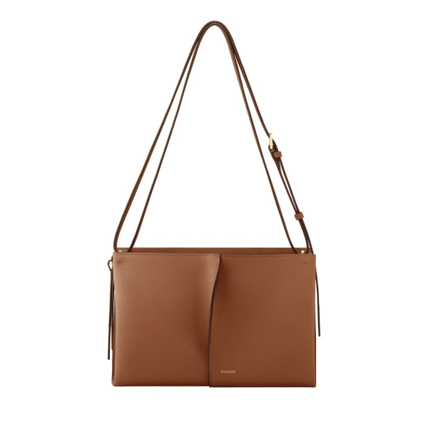 Polène Boky in Textured Camel Bag | Shoulder & Crossbody Bags | Luxury Shoes 