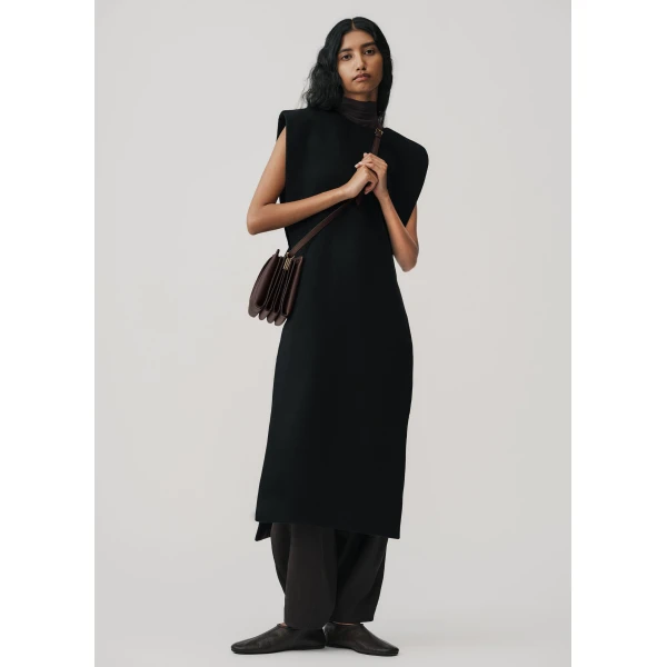 Polène Boky in Textured Ebony Bag, view 5 | Shoulder & Crossbody Bags | Luxury Shoes 