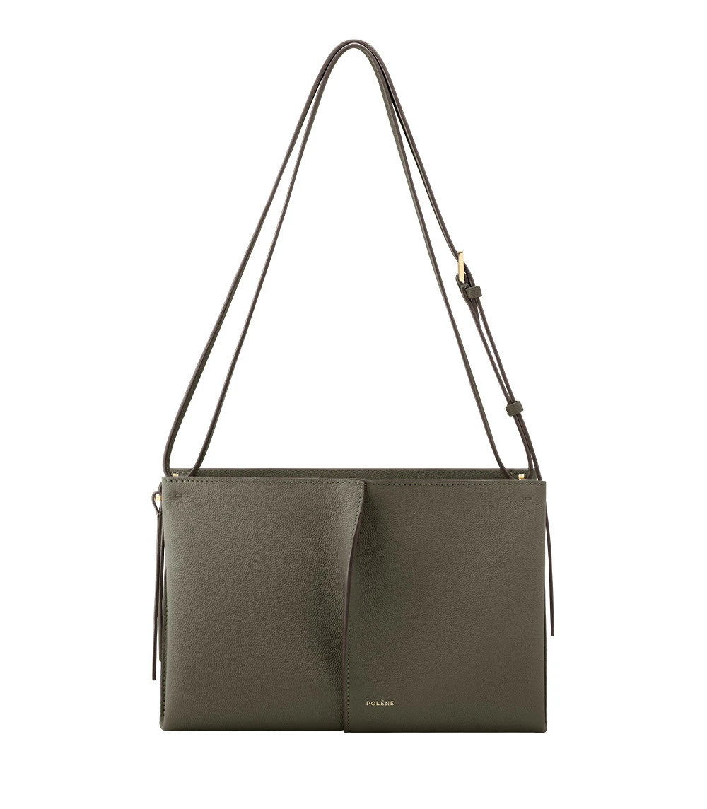 Polène Boky in Textured Smoky Green Bag Polène Boky in Textured Smoky Green Bag | Shoulder & Crossbody Bags | Luxury Shoes