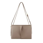 Polène Boky in Textured Taupe Bag | Shoulder & Crossbody Bags | Luxury Shoes 