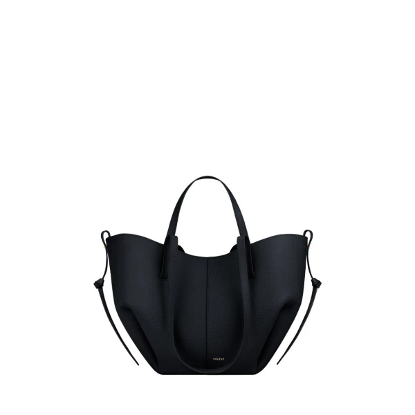 Polène Cyme Mini in Textured Deep Blue Bag | Mini Bags | Luxury Shoes 