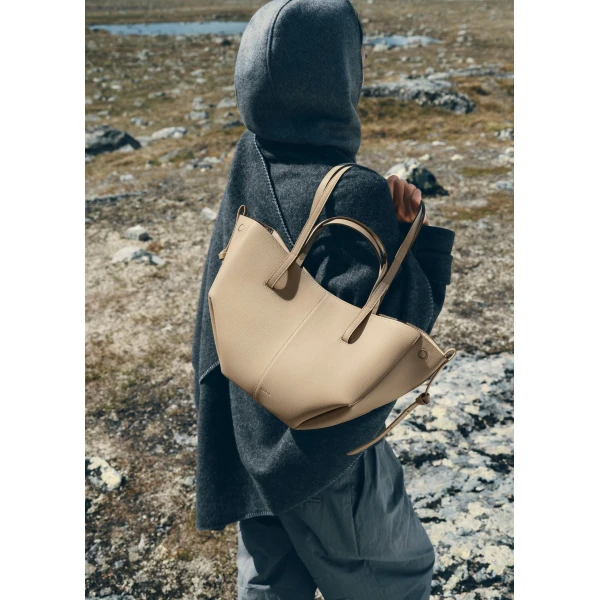 Polène Cyme Mini in Textured Glade Bag, view 3 | Mini Bags | Luxury Shoes 