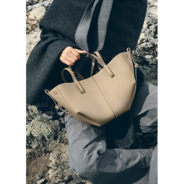 Polène Cyme Mini in Textured Glade Bag, view 4 | Mini Bags | Luxury Shoes 