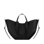 Polène Cyme in Textured Black with Ecru Stitching Bag Polène Cyme in Textured Black with Ecru Stitching Bag | Totes & Top-Handle Bags | Luxury Shoes