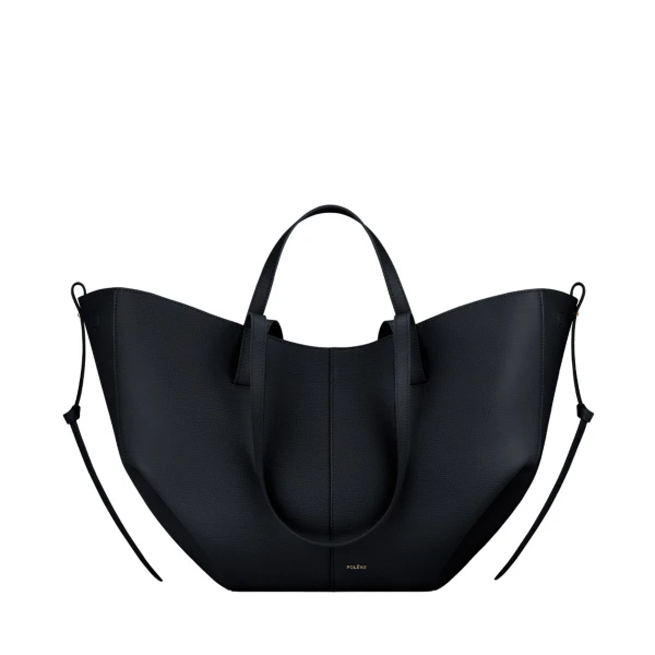 Polène Cyme in Textured Deep Blue Bag | Totes & Top-Handle Bags | Luxury Shoes 