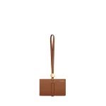 Polène Kayé Card Holder in Textured Duo Camel | Wallets & Purses | Luxury Shoes 