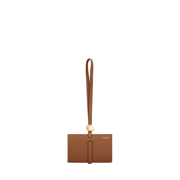 Kayé Card Holder in Textured Duo Camel
