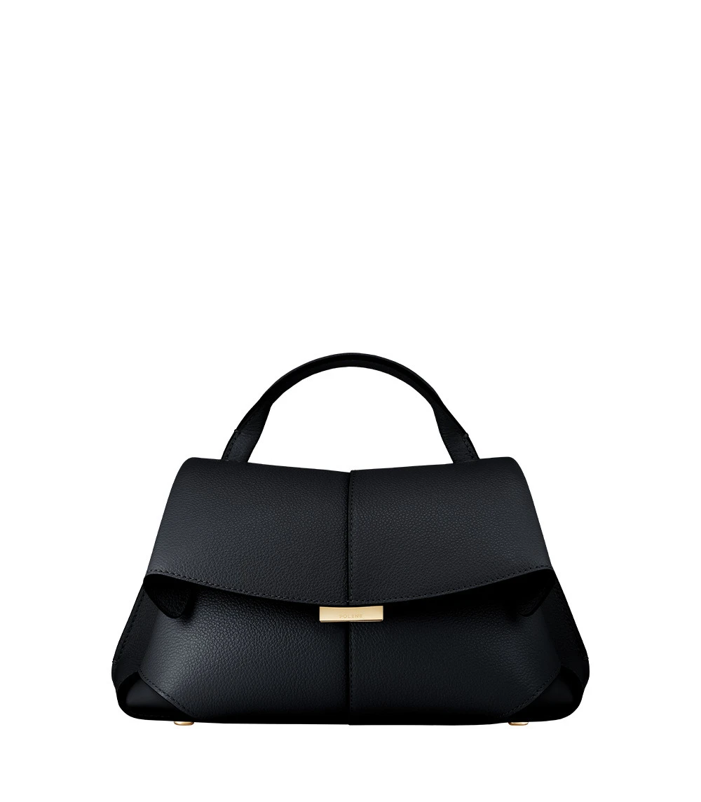 Polène Mokki Mini in Textured Deep Blue Bag Polène Mokki Mini in Textured Deep Blue Bag | Mini Bags | Luxury Shoes